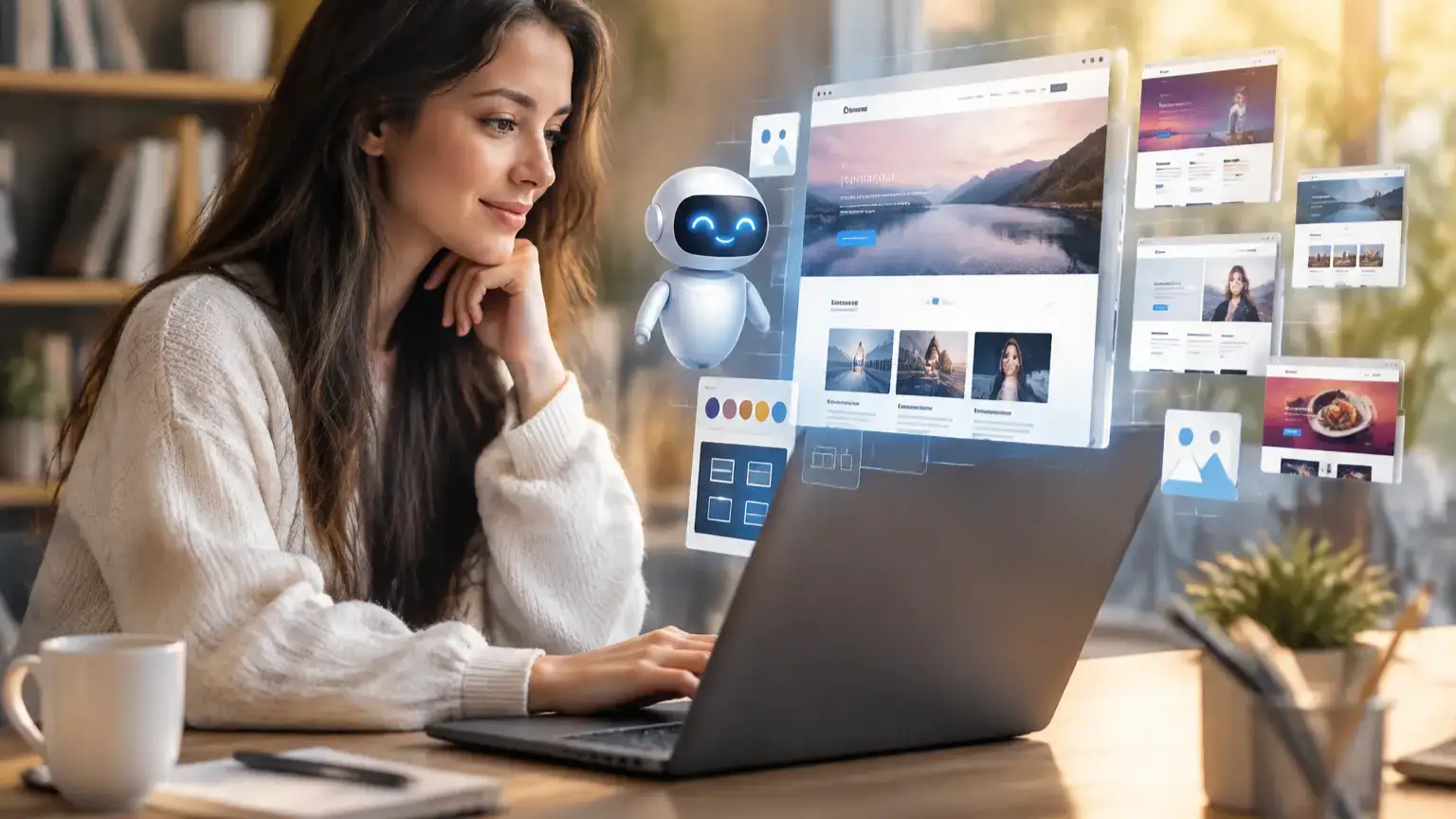 Yapay zeka ile ücretsiz web sitesi tasarımı